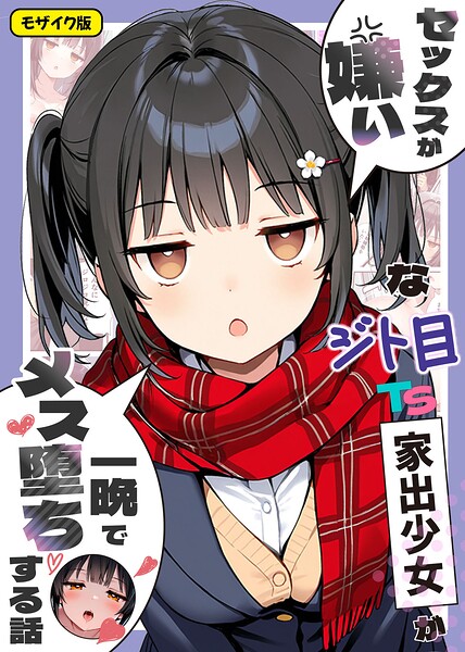 [フルカラー]セックスが嫌いなジト目TS家出少女が一晩でメス堕ちする話 モザイク版｜悪魔ほろほろ 評価